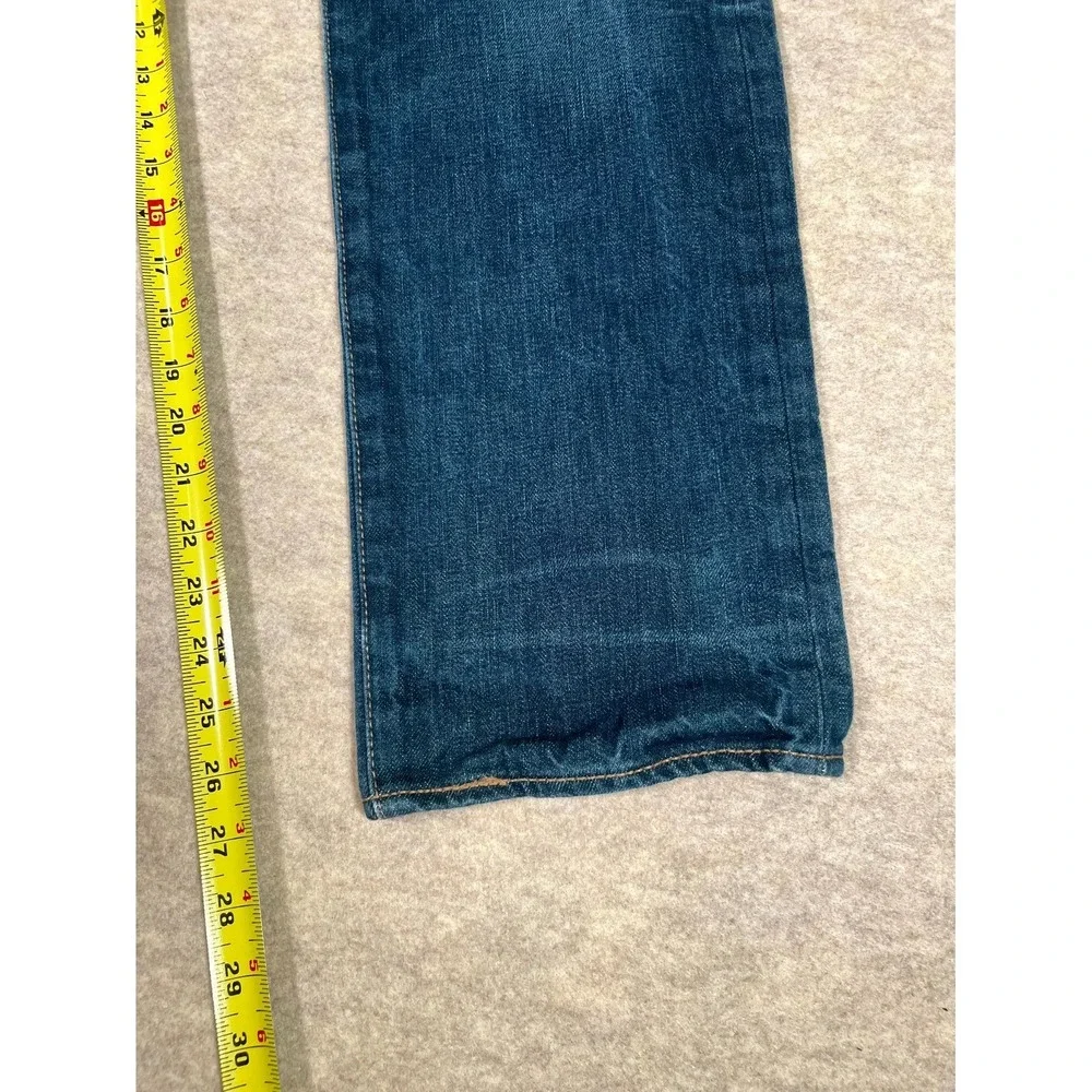 Vintage Levi's 501 Original Fit Jeans Men 34x30 Blue Whiskering Denim Button Fly